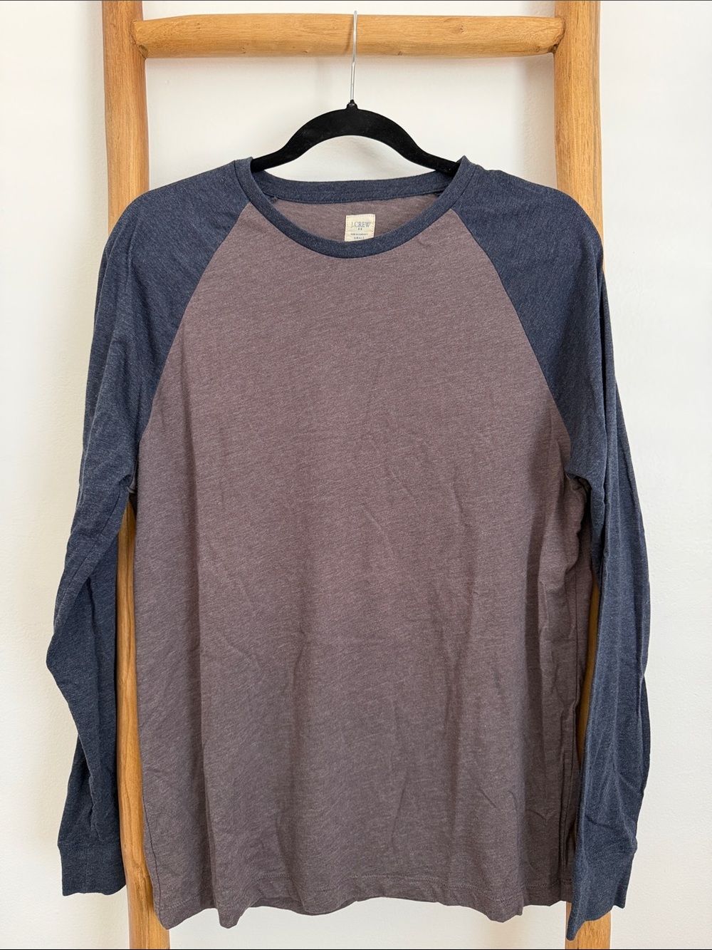 J.Crew Color Block Raglan Long Sleeve Tee